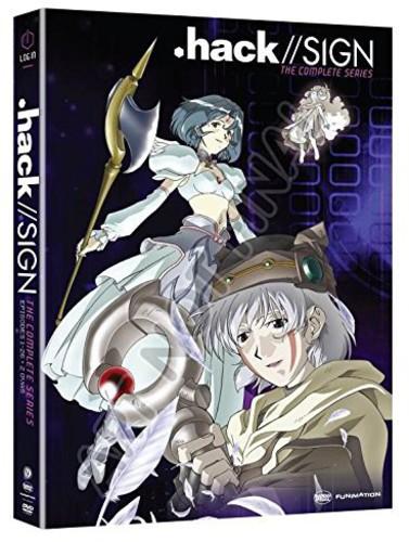 Anime DVD box set titled '.hack//SIGN' with character illustrations on a dark background.