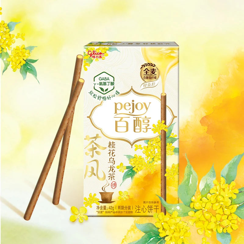 Glico Pejoy [Osmanthus Oolong Tea] Biscuit Box 42g