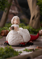  The figure has been carefully sculpted down to the finest details, making it a must-see for fans of the series. Despite her fluffy feathers and sharp dragon arms and legs, chimera Falin looks adorable as she devours delicious dungeon food and blushes with satisfaction. 