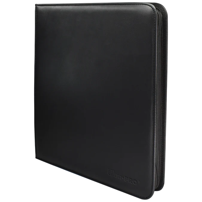 Ultra Pro [Vivid Black] 12-Pocket Zippered PRO-BINDER Album