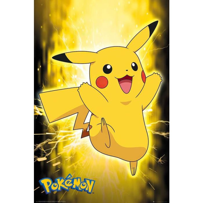Pokemon Pikachu Neon Poster