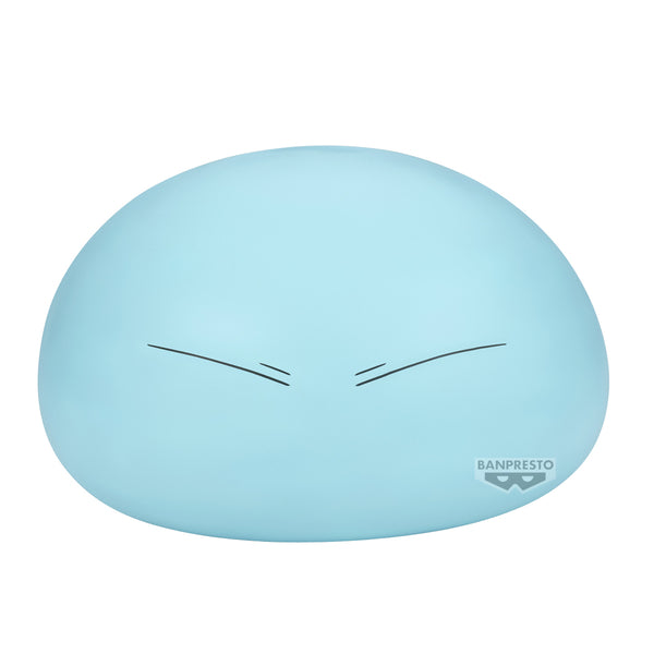 A light blue, dome-shaped silicone product with simple black line art eyes and a small BANPRESTO logo on the bottom right, shown on a plain white background.