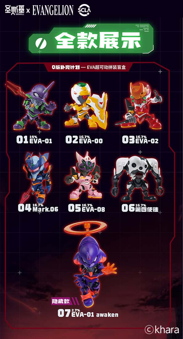 Collection of colorful robot figurines with labels on a dark background