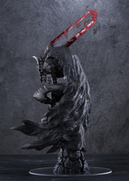 From the popular manga "Berserk" comes a POP UP PARADE L Size figure of Guts wearing the Berserker Armor. The figure stands at approximately 380mm in height (including the vignette base) in this new upsized version. In addition to the standard head part, a head part that can be used with a Milight 316R (released by: Hiromi Sangyo) LED to create a glowing eye effect is included as well.