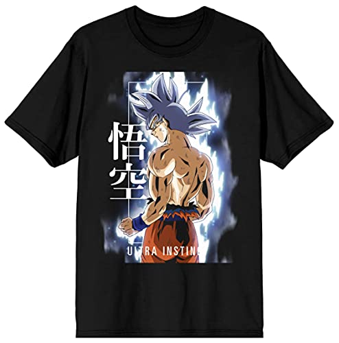 Dragonball Z Super Ultra Instinct Men's Black Graphic Crew Neck Tee