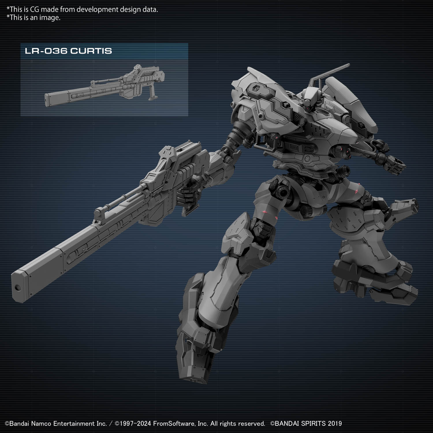 This image shows the Orbiter with the previously shown weapon in an action pose