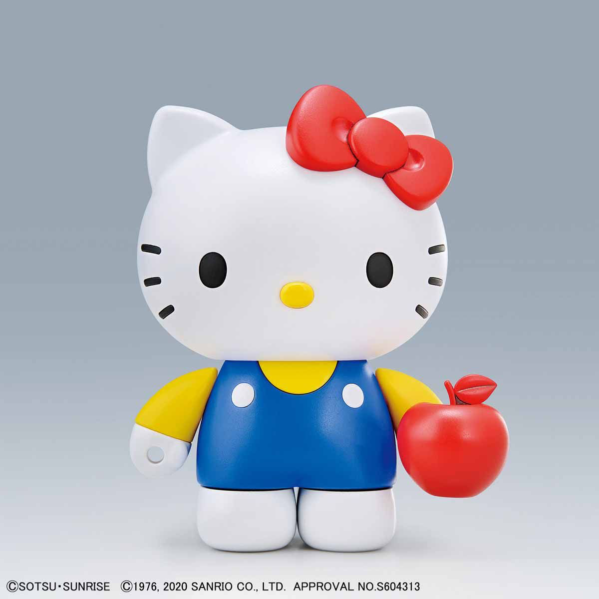 This model kit combines Hello Kitty and RX-78-2 Gundam in SD EX-Standard form, allowing separate or hybrid display options. It includes poseable figures, accessories, and snap-together assembly.