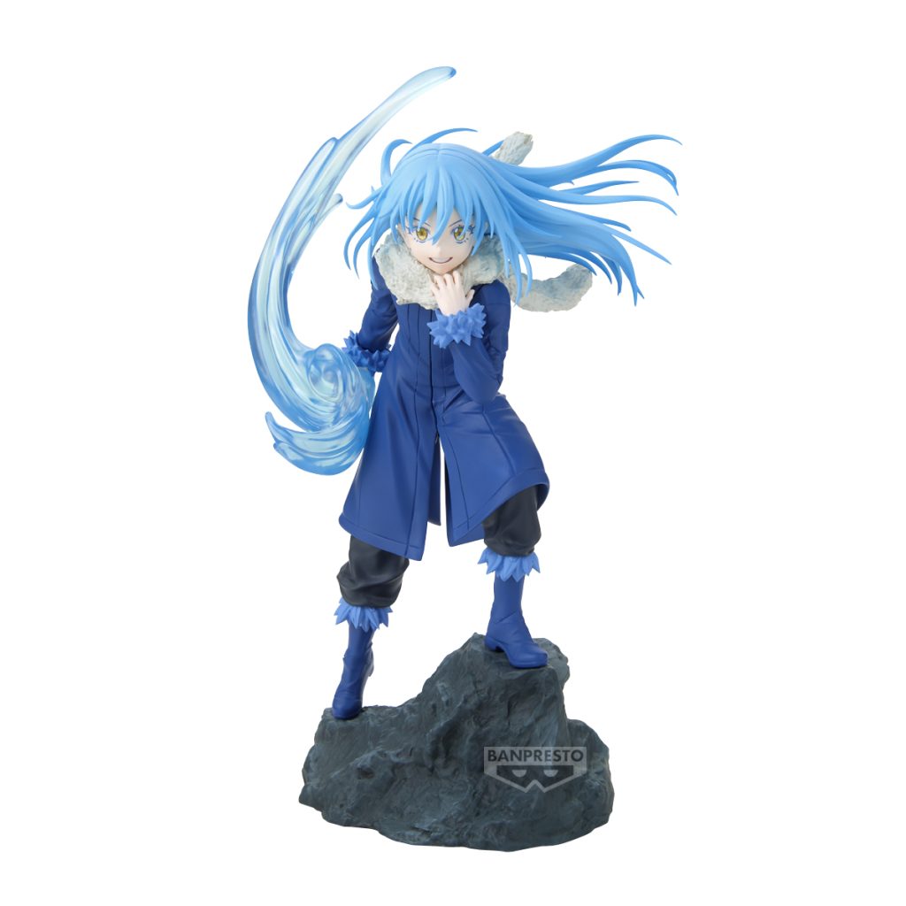image of Rimuru Tempest from Reincarnated as a Slime standing on a rock