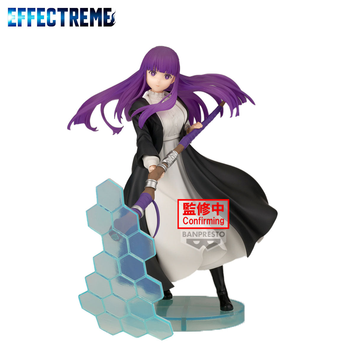 Figurine with purple hair and a staff on a white background, featuring the 'Effectreme' brand.