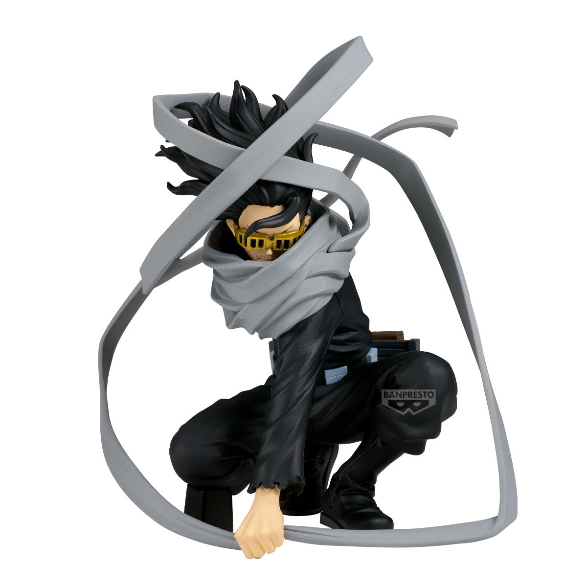 Animated character in a dynamic pose with a white background