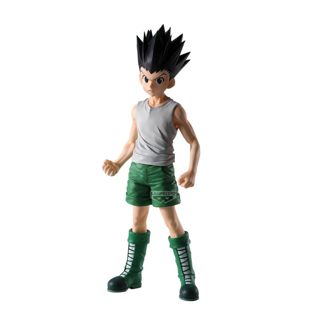 Action figure of a character in a gray tank top and green shorts on a white background