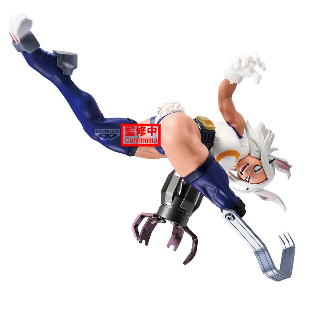 Action figure in dynamic pose with a white background