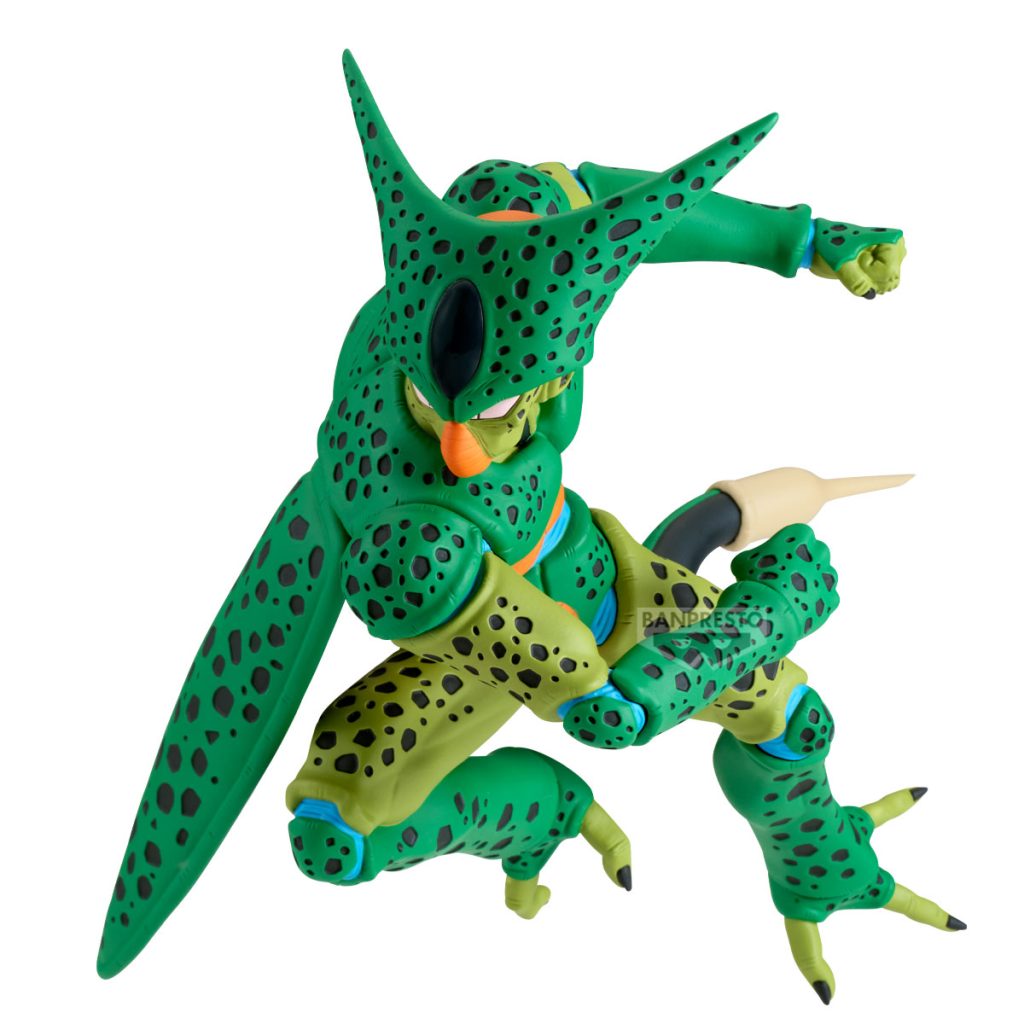 Green and black dragon-like creature figure on a white background