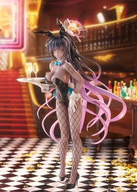 A 1/7 scale figure of Karin (Bunny Girl) from Blue Archive, capturing her slightly embarrassed expression while disguised for an infiltration mission. The figure highlights her distinctive look and includes a stand.
