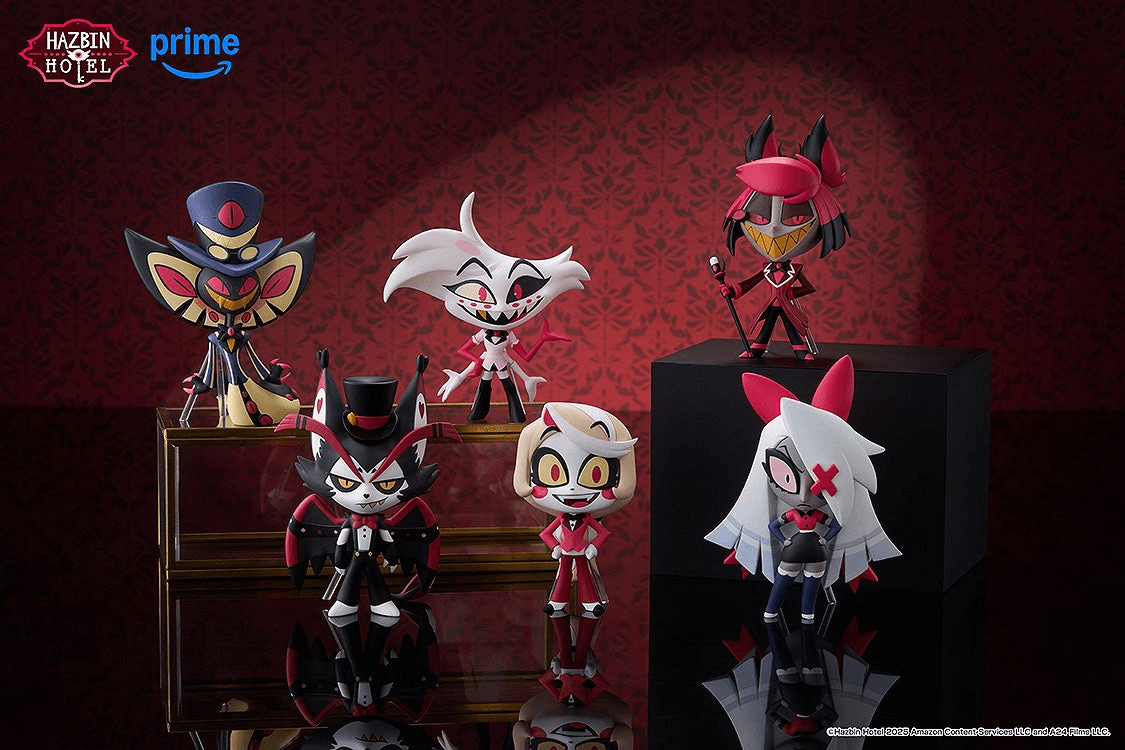 Collect all 6 of the cast from Hazbin Hotel!