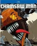 Chainsaw man with tongue out.
