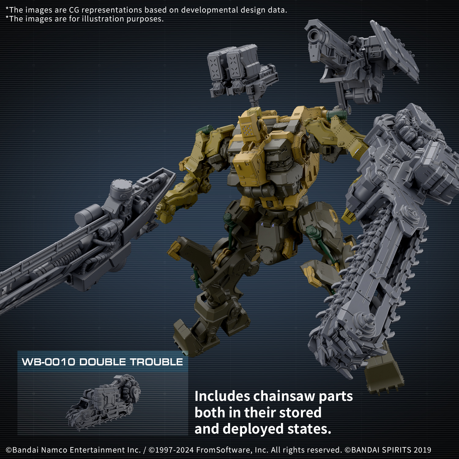 Armored Core VI Fires of Rubicon RaD CC-3000 Wrecker Milk Tooth 30MM Model Kit