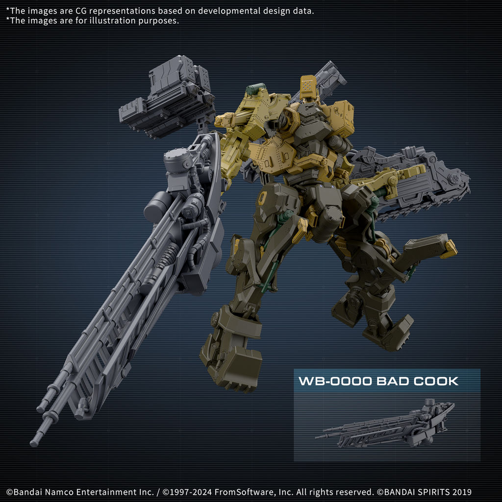 Armored Core VI Fires of Rubicon RaD CC-3000 Wrecker Milk Tooth 30MM Model Kit