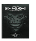 Book cover of 'Death Note' with a dark design and character face on a black background