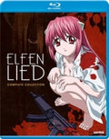 Blu-ray cover of 'Elfen Lied' Complete Collection with an anime character and gun.
