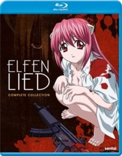 Blu-ray cover of 'Elfen Lied' Complete Collection with an anime character and gun.