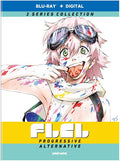 Blu-ray and digital collection cover featuring an anime character with pink hair and goggles.