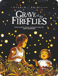 Boy and girl in field with fire flies. 