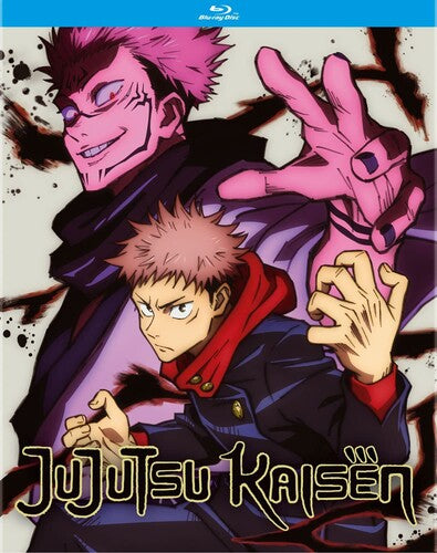 Cover of 'Jujutsu Kaisen' anime with two characters in action poses.