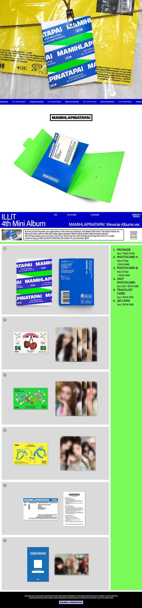 ILLIT � 4th Mini Album [MAMIHLAPINATAPAI] Weverse Version