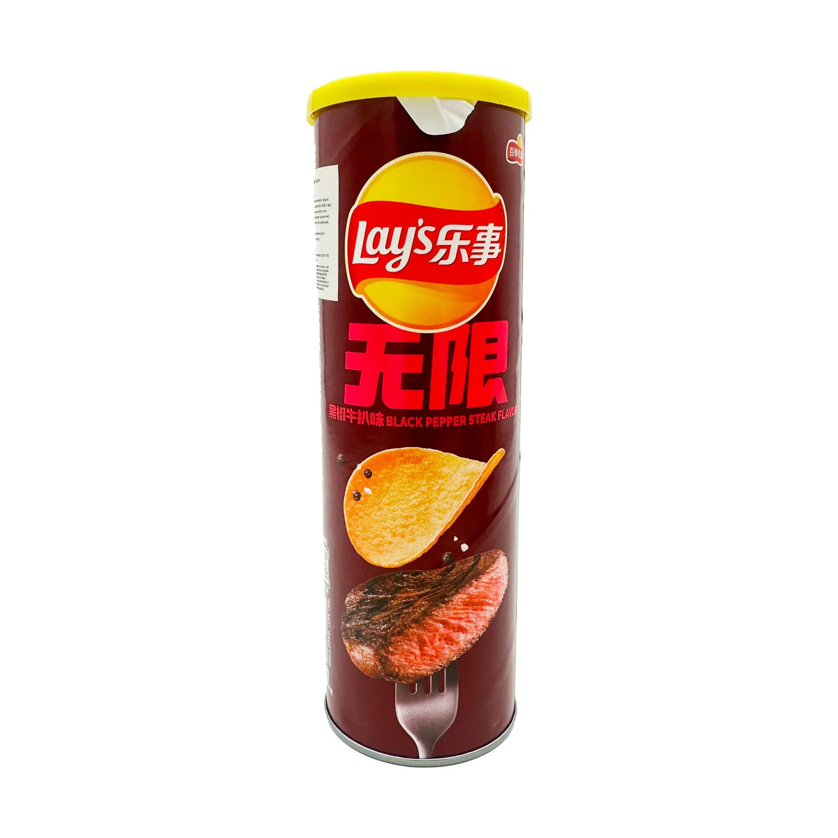 Lay's Stax [Black Pepper Ribeye Steak] Chips Can 90g