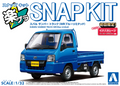 Initial D Aoshima #05-WB Subaru Sambar Truck Wr Blue Limited 1/32 Snap Kit