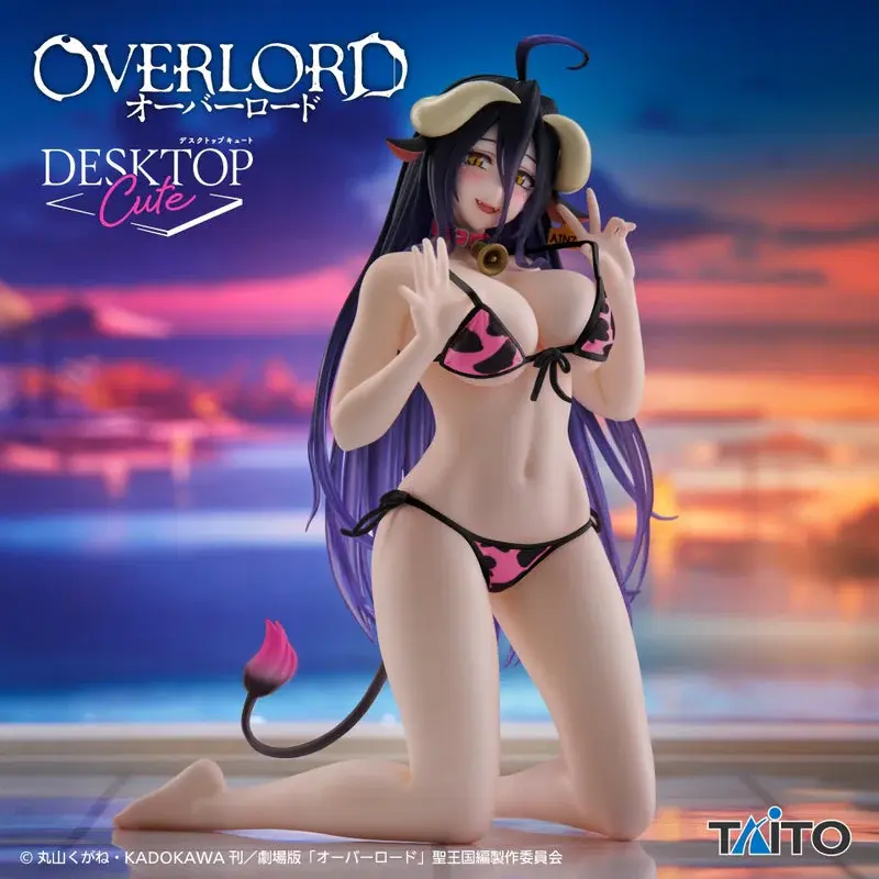 Overlord Albedo Cow-Print Swimsuit Version Renewal Desktop Cute Figure