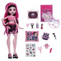 Monster High doll with various accessories on a white background
