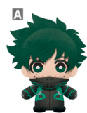 My Hero Academia releases its first series of World Heroes- Mission Tomonui Plush! This includes Izuku Midoriya keychain!