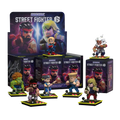 Street Fighter figurines with packaging on a white background