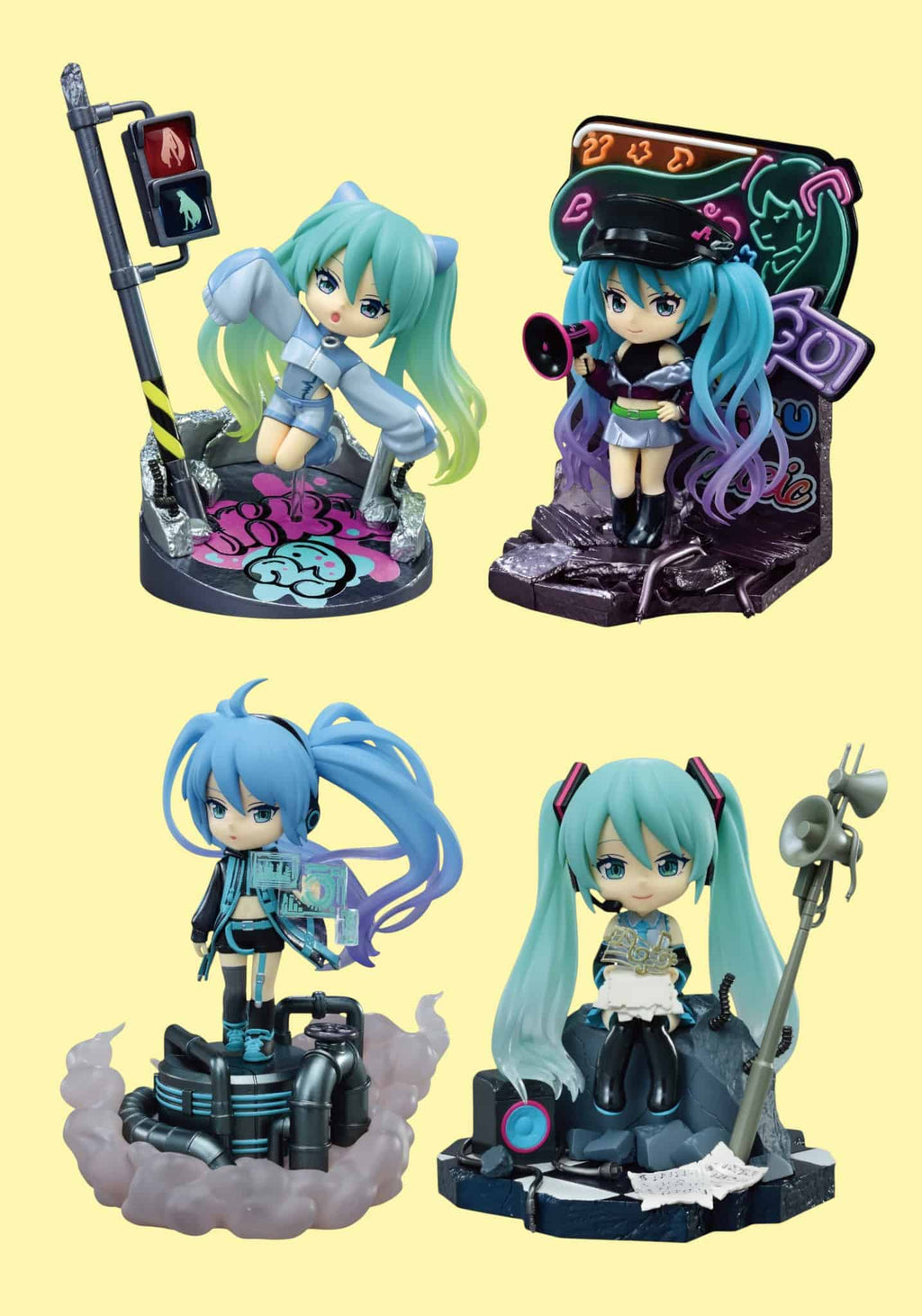 4 Neo Hatsune Miku figures blind box set.