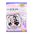 Japanese anime-themed training coaster packaging featuring Mikasa and Mikasa-style character artwork on a pink and purple cardstock-style box with Japanese text and dimensions shown.
