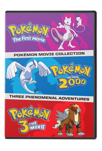 Pokémon movie collection DVD box set with characters on a white background