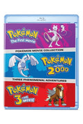 Pokémon movie collection Blu-ray box set with character illustrations on a white background