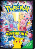 DVD cover of 'Pokémon: Mewtwo vs. Mew' featuring various Pokémon characters.