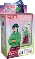 A box of 6 anime figure set from The Apothecary Diaries featuring a green-haired character in a green robe and a smaller figure in a pink dress, shown in retail packaging with character cards visible at the bottom.
