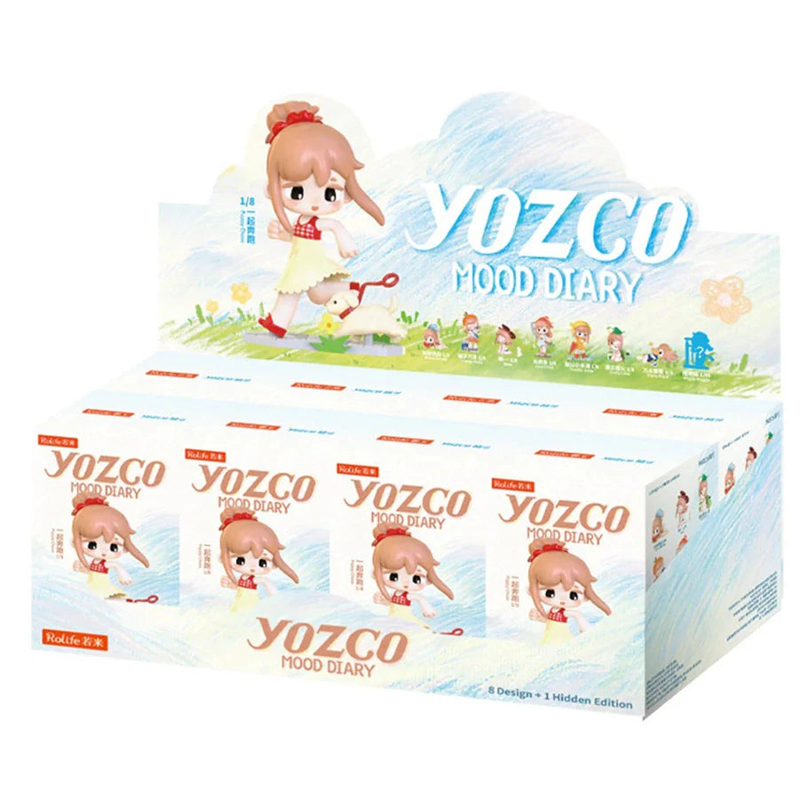 Yozco Mood Diary packaging with cartoon character on a white background