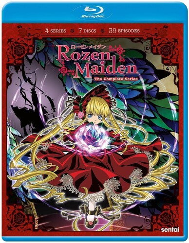 Blu-ray box set cover of 'Rozen Maiden' with anime character and decorative elements.