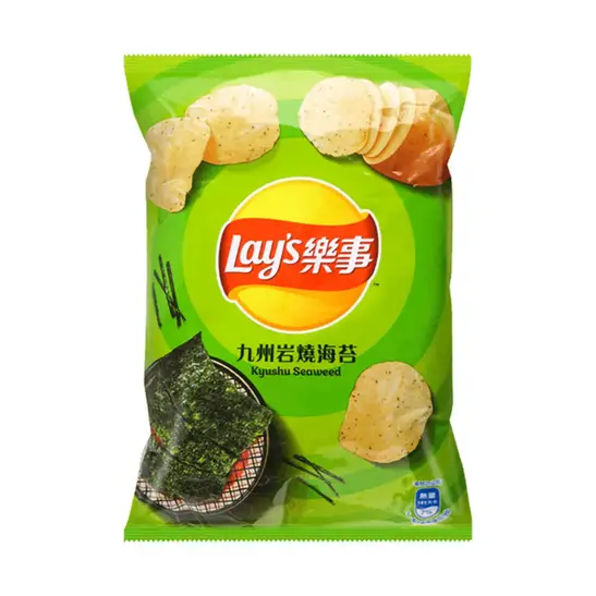 Lay's Kyushu Seaweed Chip Bag 34g