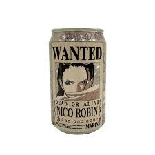 Ocean Bomb One Piece Nico Robin Wanted Poster [White Grape] Sparkling Water Can 330ml