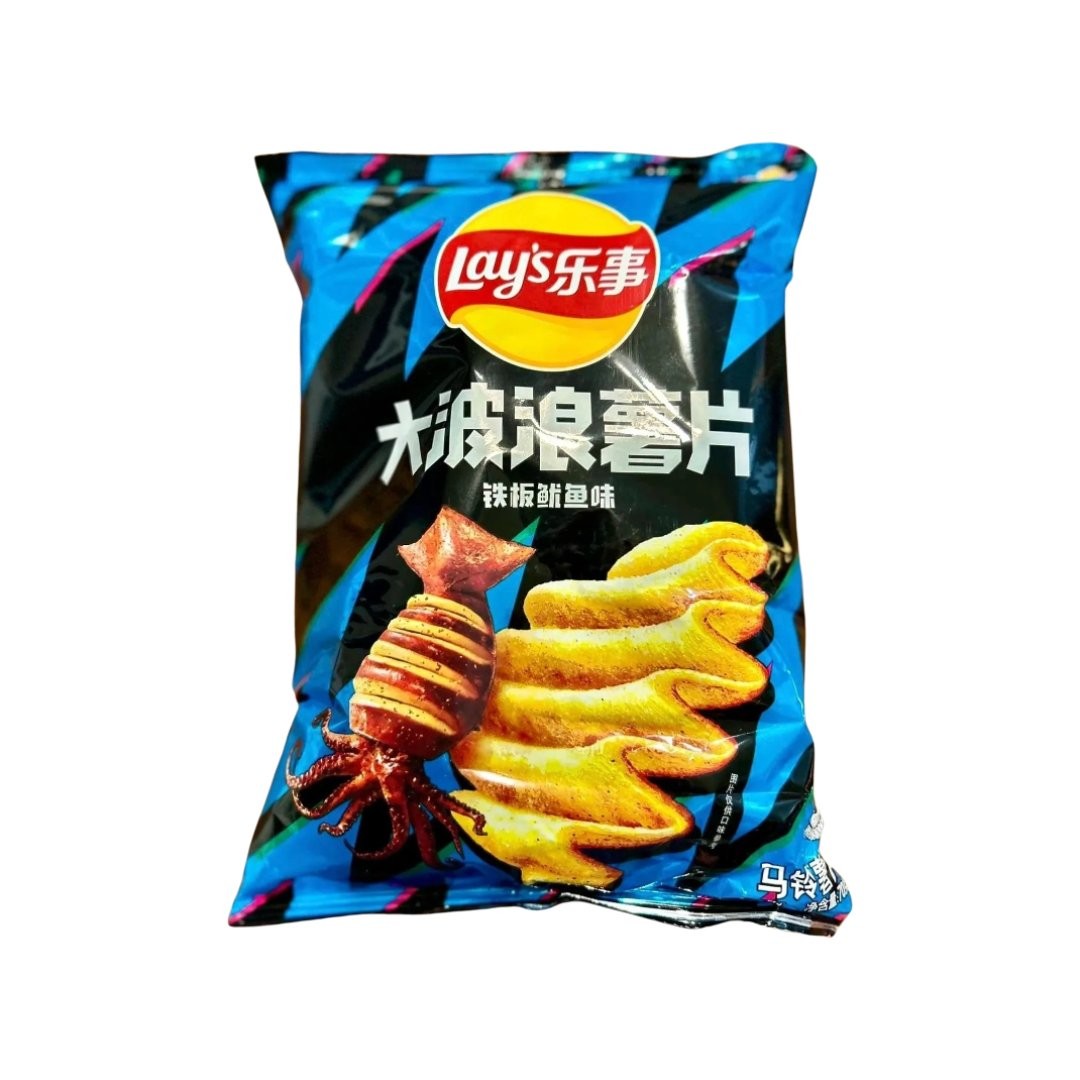 Lay's Wavy [Grilled Squid] Chips Bag 70g