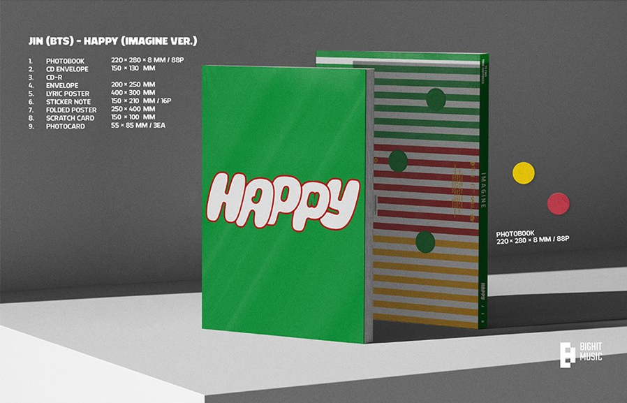 Jin: [HAPPY] Solo Album - Journey/Imagine/Navigate Version