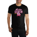 Kirby Retro Video Game Mens Black Short Sleeve Graphic Tee