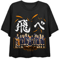 Haikyu Season 4 Karasuno Team & Kanji Motto Juniors Black T-Shirt