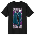 Jujutsu Kaisen Gojo & Geto Adult Black Crew Neck Short Sleeve T-Shirt
